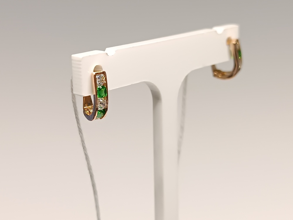 СКМИ585 СЕРЬГИ С КАМНЯМИ (Au 585)