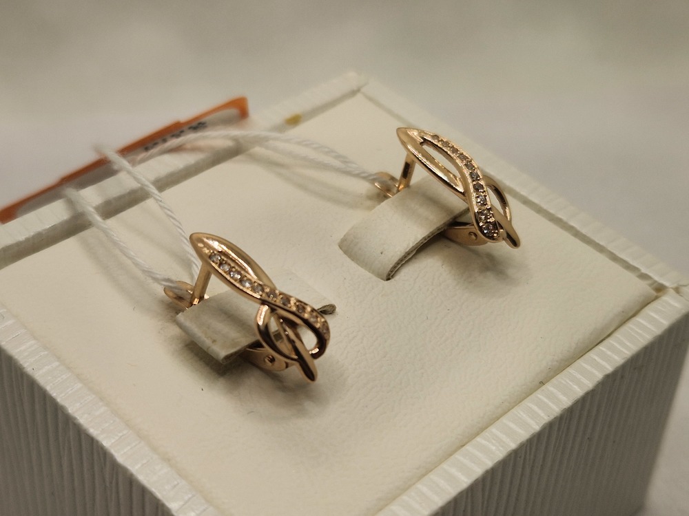 СЕРЬГИ С КАМНЯМИ (Au 585)