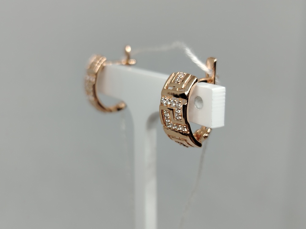 СКМИ585 СЕРЬГИ С КАМНЯМИ (Au 585)