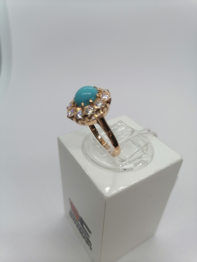 КОЛЬЦО С КАМНЯМИ (Au 585)