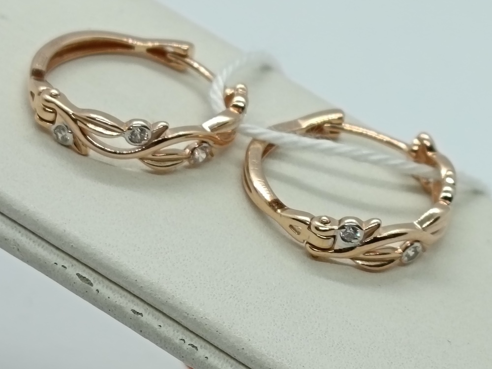 СЕРЬГИ С КАМНЯМИ (Au 585)