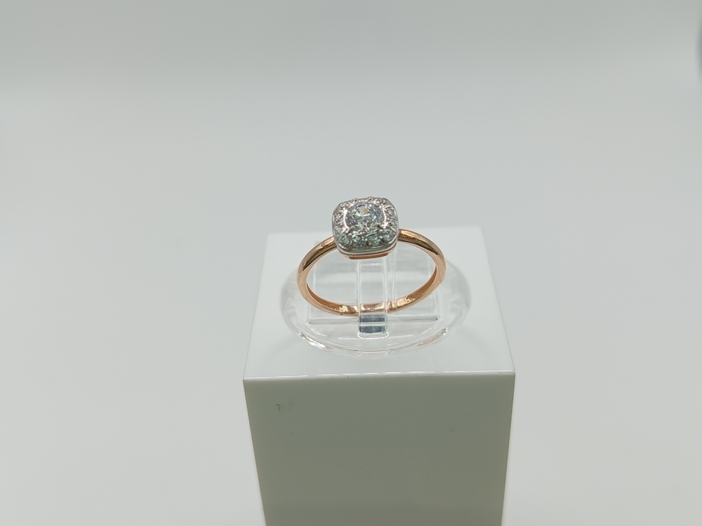 КОЛЬЦО С КАМНЯМИ (Au 585)