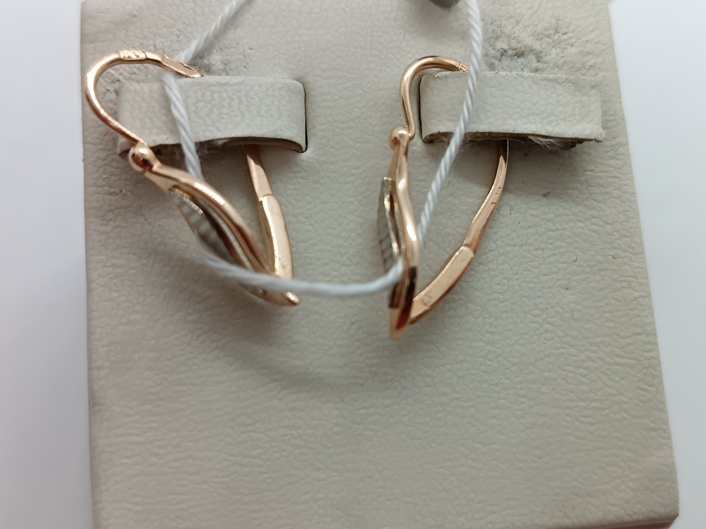 СБКМ585 СЕРЬГИ БЕЗ КАМНЯ (Au 585)