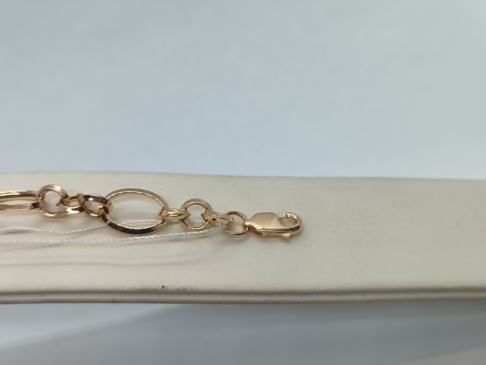 Т-16323 БРАСЛЕТ ПУСТОТЕЛЫЙ Фантазия (Au 585)