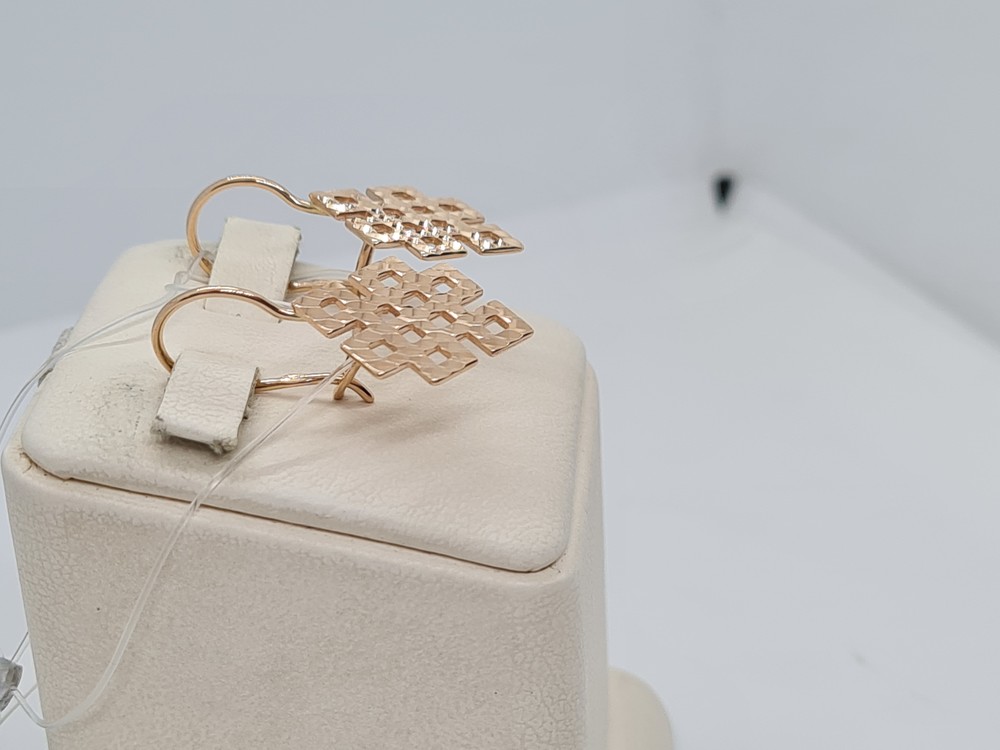 СЕРЬГИ ПЕТЕЛЬКА без камня (Au 585)