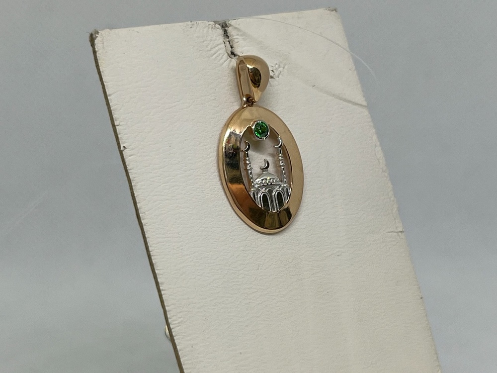 ПОДВЕСКА МЕЧЕТЬ с камнем (Au 585)