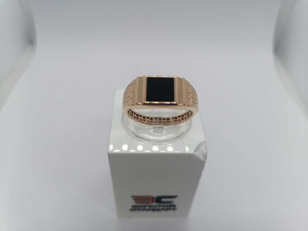 КОЛЬЦО ПЕЧАТКА оникс (Au 585)