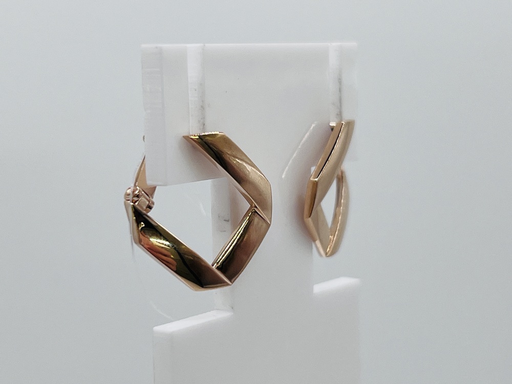 СЕРЬГИ БЕЗ КАМНЯ (Au 585)