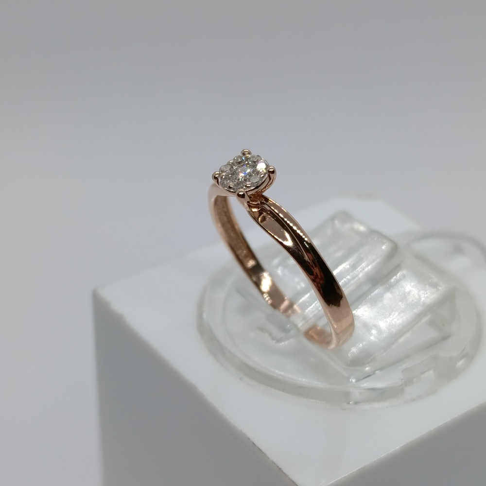 КОЛЬЦО БРИЛЛИАНТ Au 585