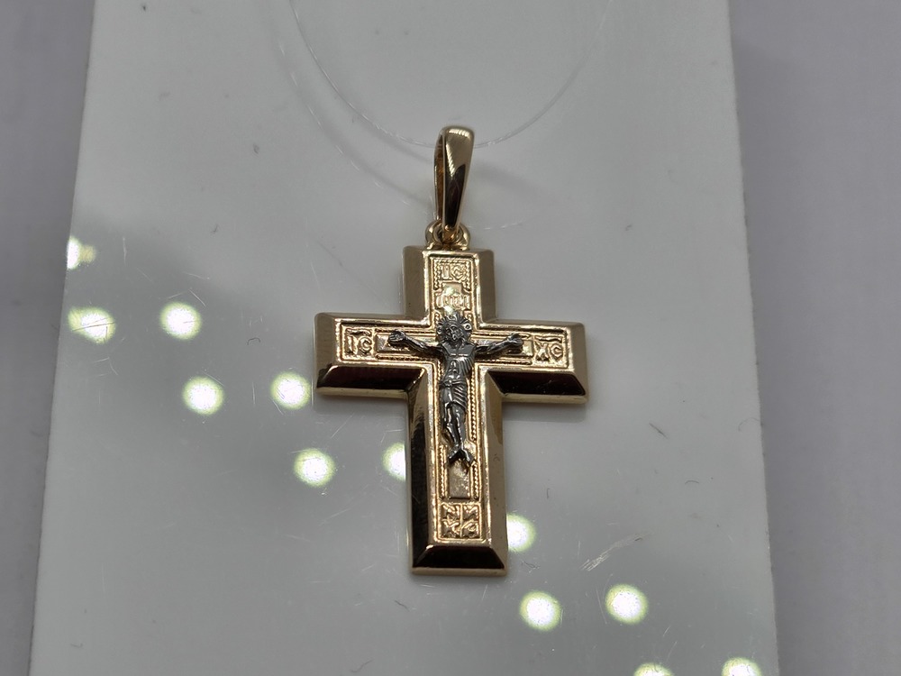 ПОДВЕСКА КРЕСТ без камня (Au 585)