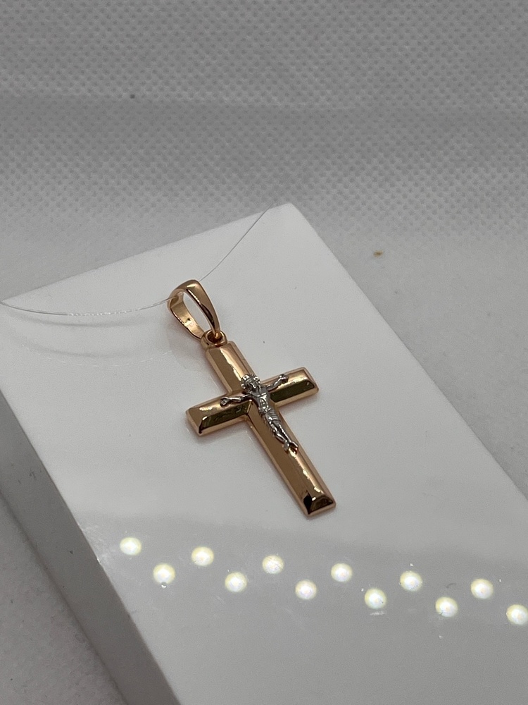 ПОДВЕСКА КРЕСТ без камня (Au 585)