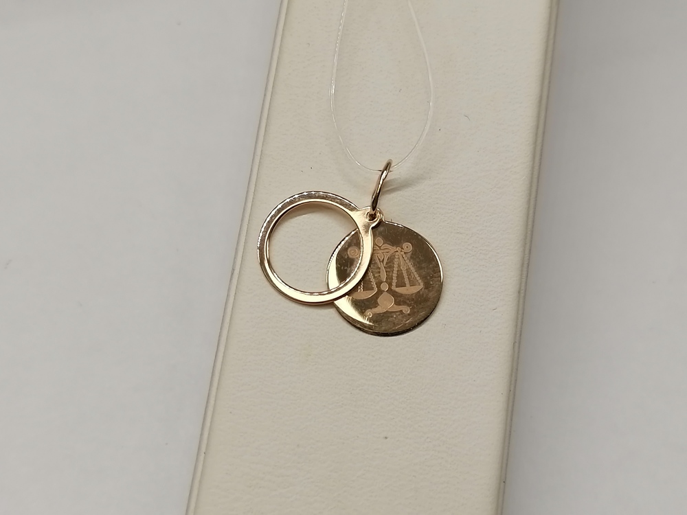 ПОДВЕСКА ЗНАК ЗОДИАКА ВЕСЫ (Au 585)