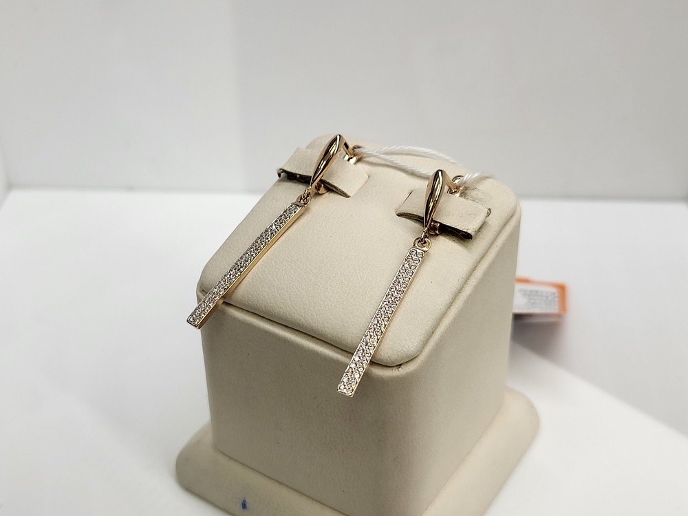 СКМИ585 СЕРЬГИ С КАМНЯМИ (Au 585)