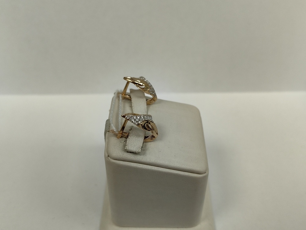 СКМИ585 СЕРЬГИ С КАМНЯМИ (Au 585)