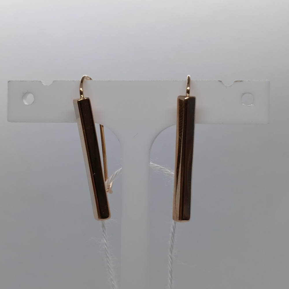 СБКМ585 СЕРЬГИ БЕЗ КАМНЯ (Au 585)