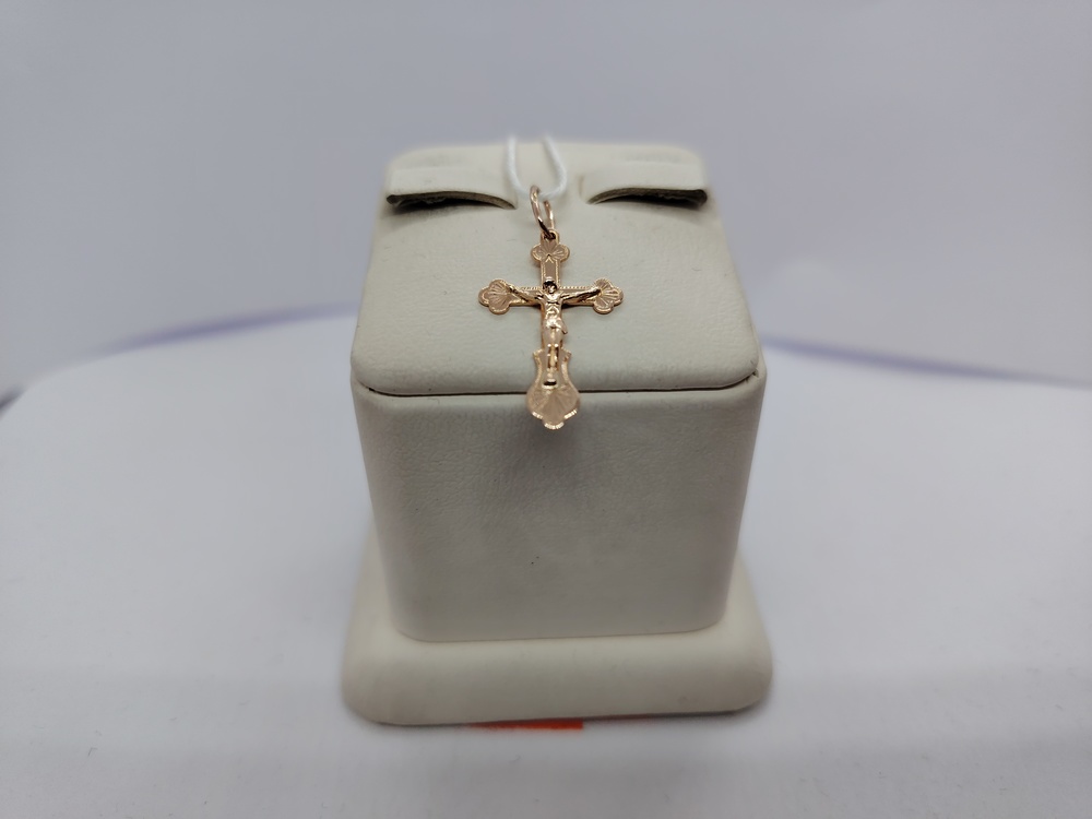 ПОДВЕСКА КРЕСТ БЕЗ КАМНЯ (Au 585)