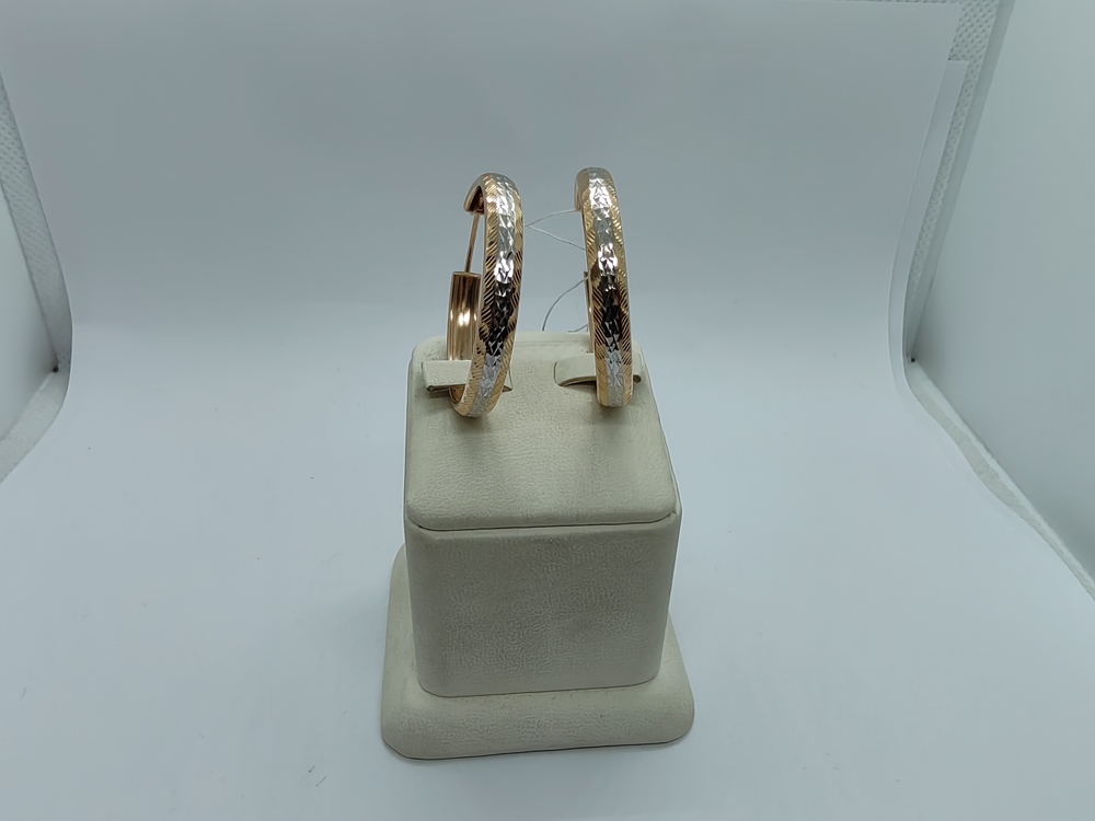 СКОН585 СЕРЬГИ КОНГО (Au 585)