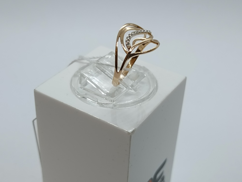 КОЛЬЦО С КАМНЯМИ (Au 585)