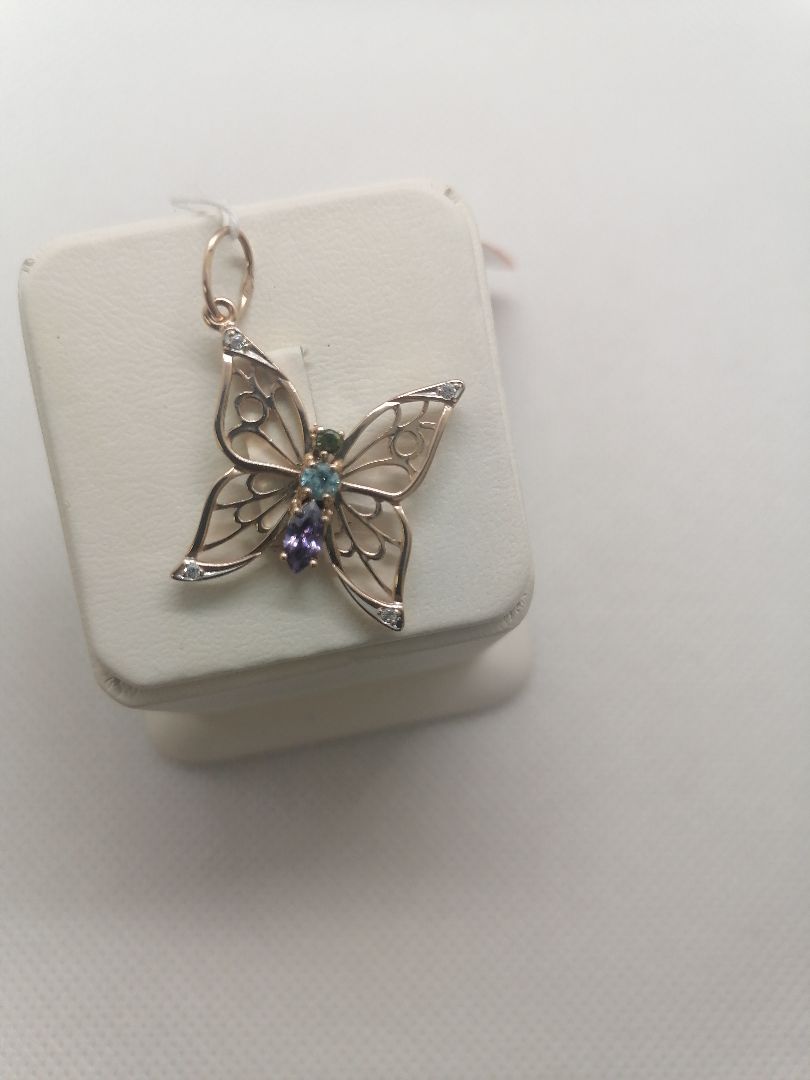 ПОДВЕСКА С КАМНЯМИ (Au 585)