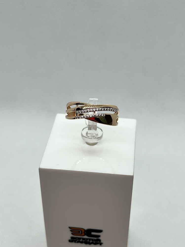 КОЛЬЦО С КАМНЯМИ (Au 585)