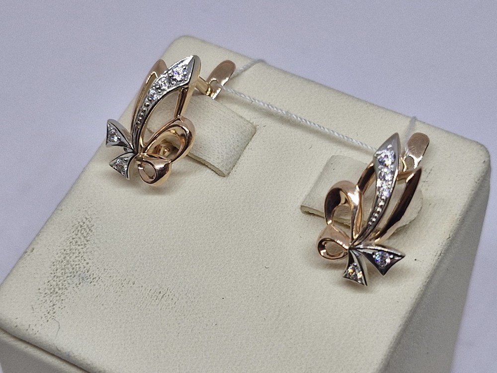 СЕРЬГИ С КАМНЯМИ (Au 585)