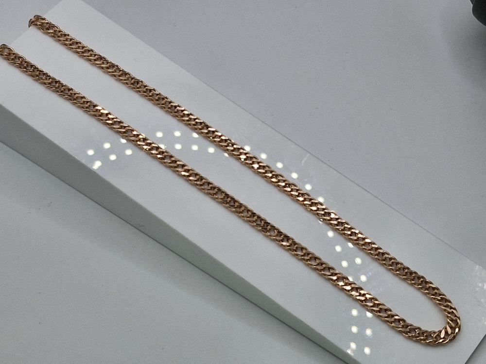 ЦЕПЬ ПУСТОТЕЛАЯ Ромб двойной (Au 585)