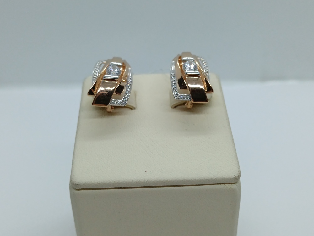 СЕРЬГИ С КАМНЯМИ (Au 585)