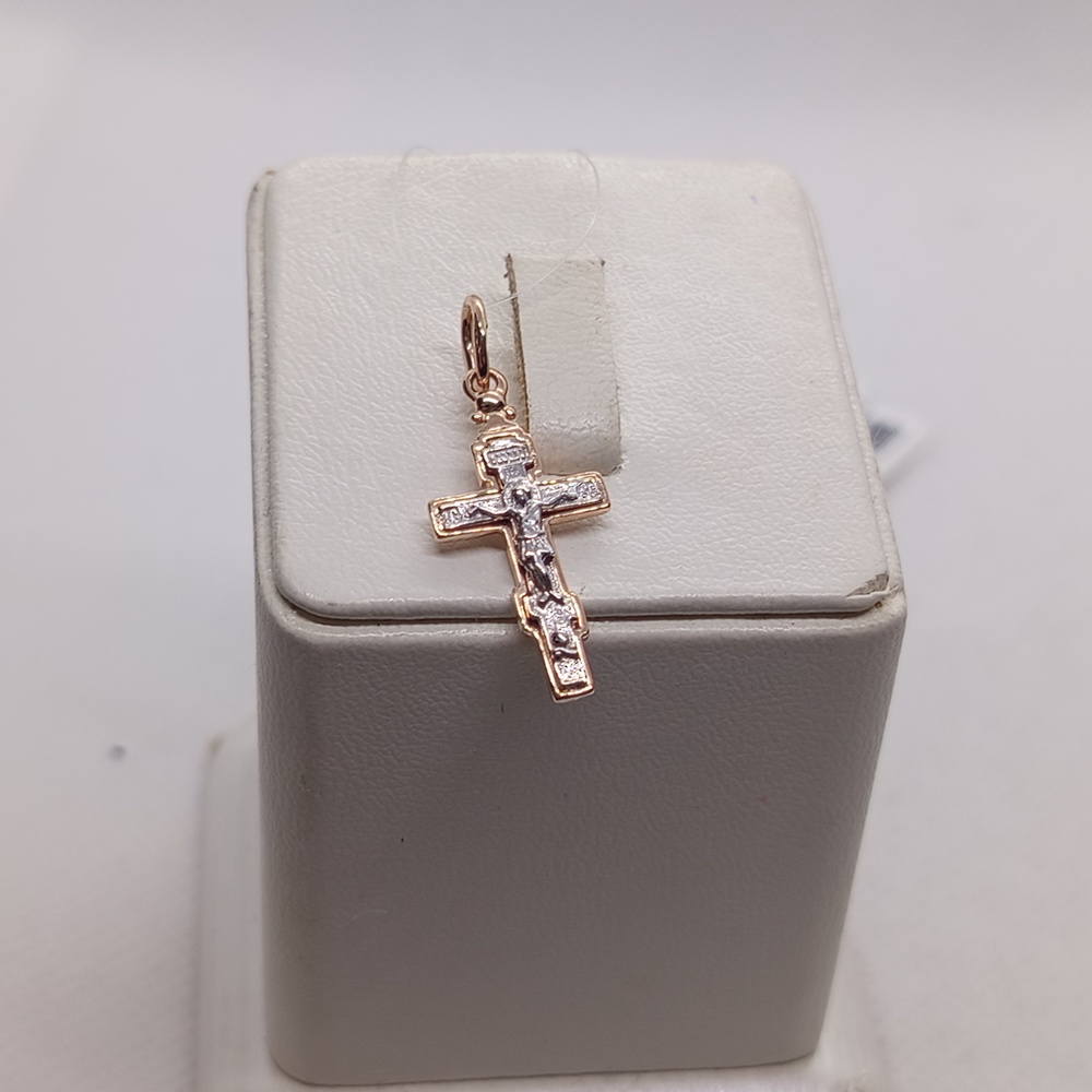 ПОДВЕСКА КРЕСТ без камня (Au 585)