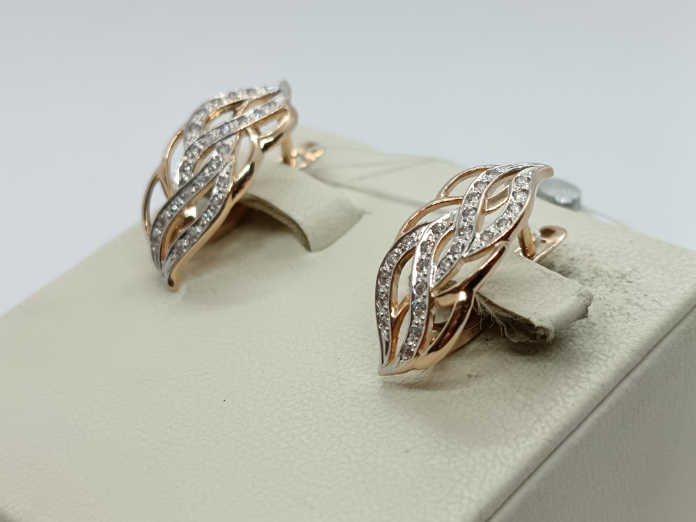 СЕРЬГИ С КАМНЯМИ (Au 585)