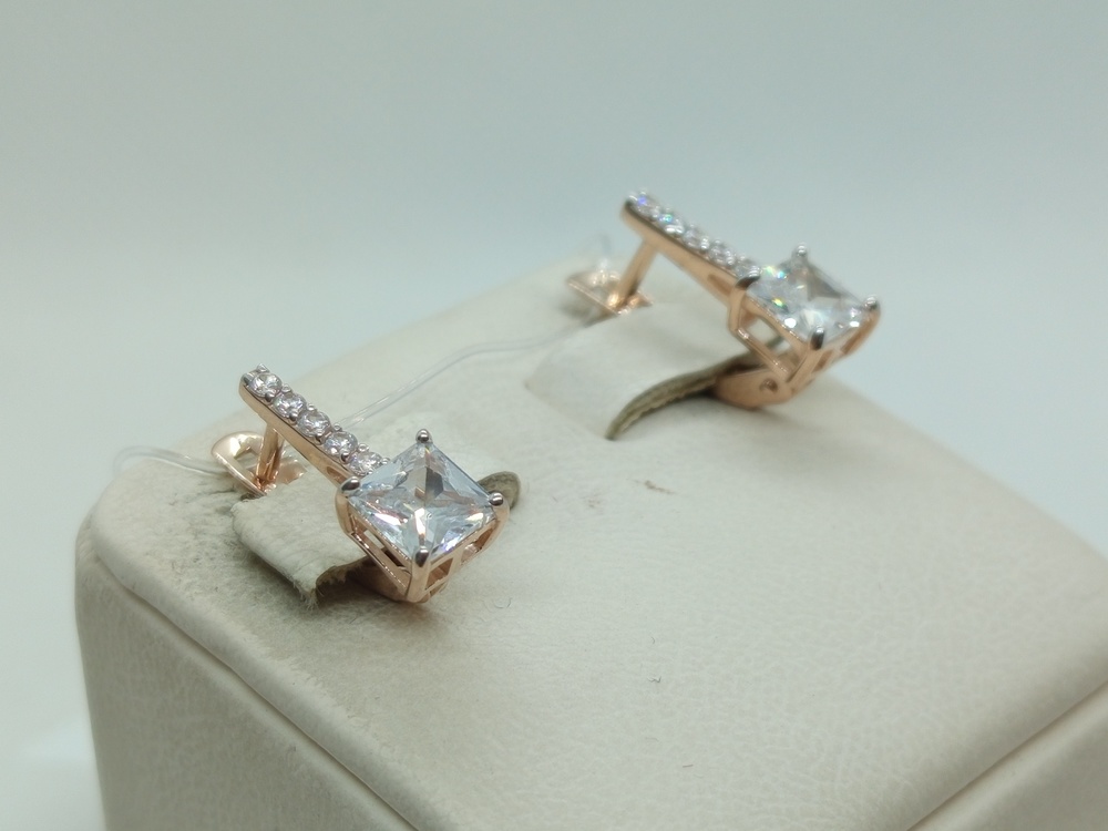 СЕРЬГИ С КАМНЯМИ (Au 585)