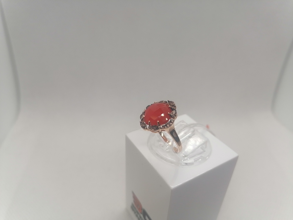 КОЛЬЦО С КАМНЯМИ (Au 585)