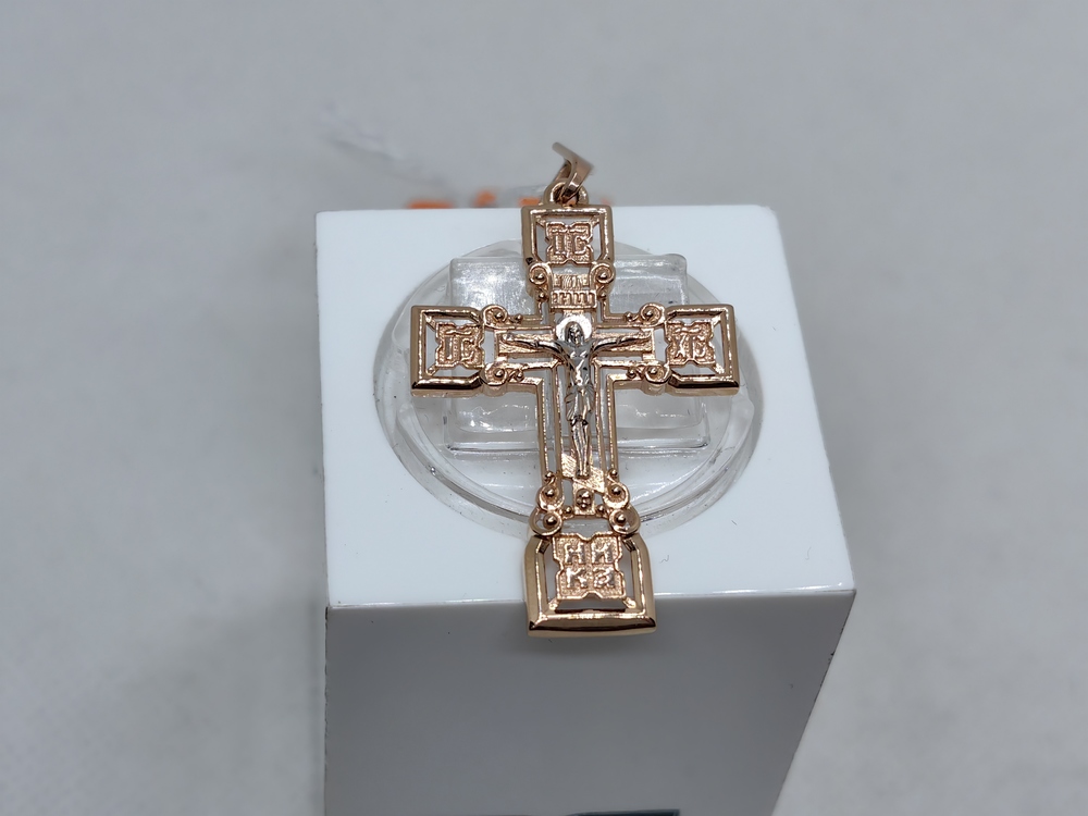 ПОДВЕСКА КРЕСТ БЕЗ КАМНЯ (Au 585)