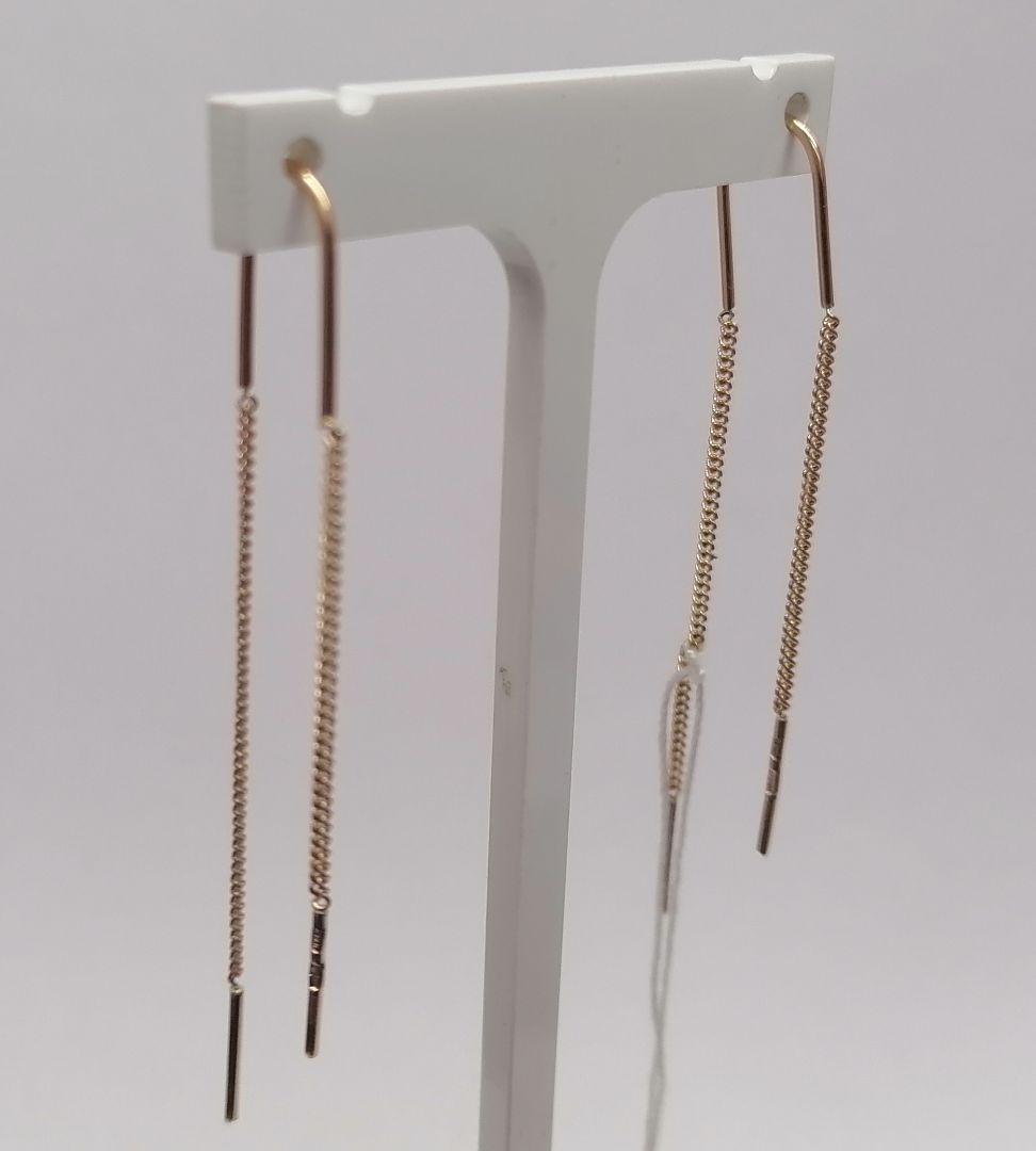 СЕРЬГИ ПРОДЕВКИ без камня (Au 585)