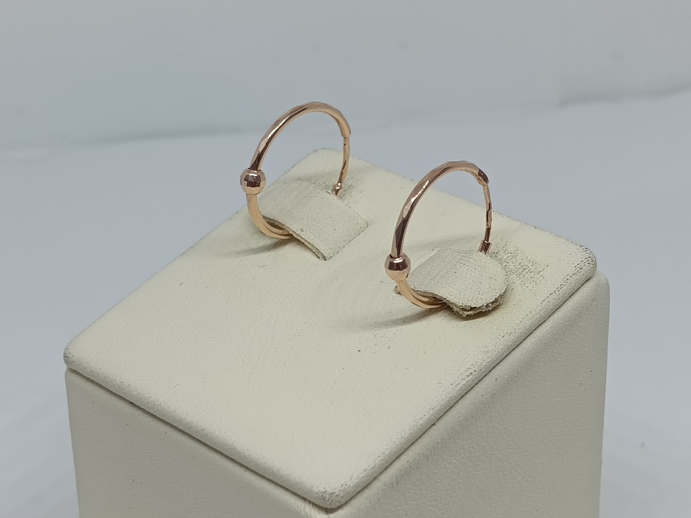 СКОН585 СЕРЬГИ КОНГО (Au 585)