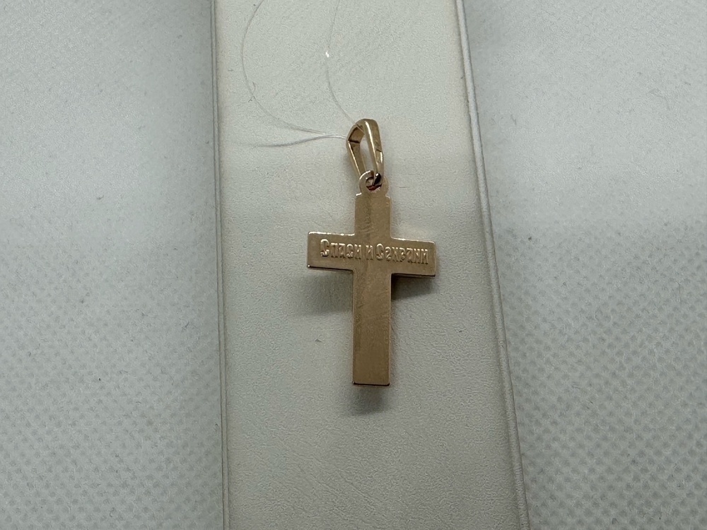 ПОДВЕСКА КРЕСТ без камня (Au 585)