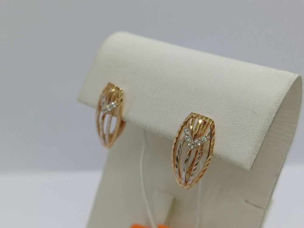 СЕРЬГИ С КАМНЯМИ (Au 585)