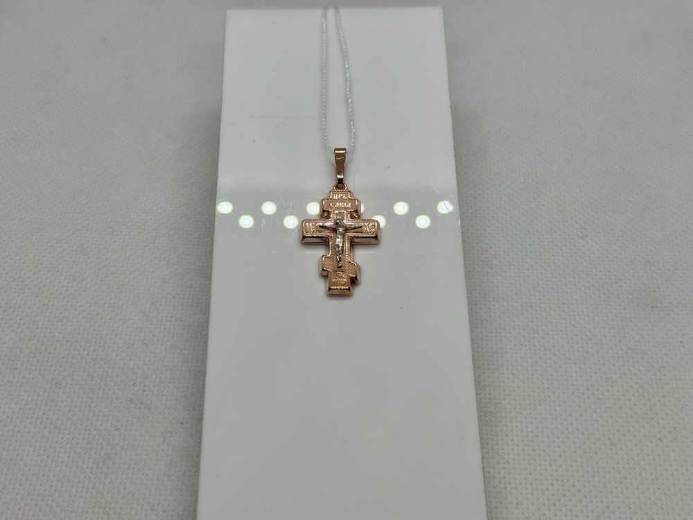 ПОДВЕСКА КРЕСТ без камня (Au 585)