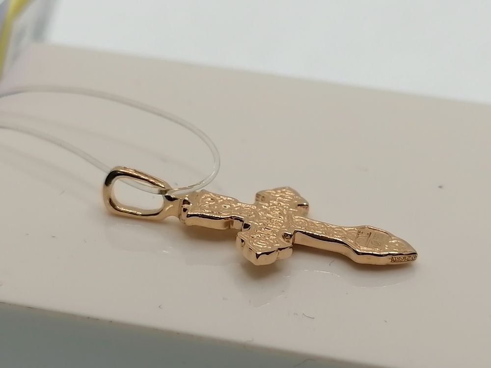 ПОДВЕСКА КРЕСТ без камня (Au 585)