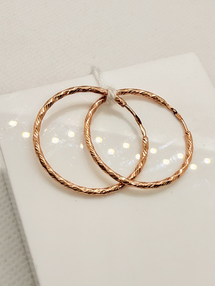 СКОН585 СЕРЬГИ КОНГО (Au 585)