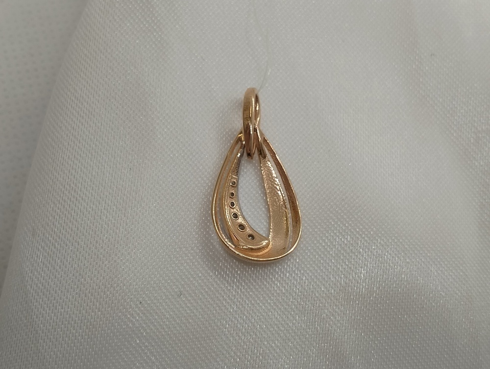 01-318003 ПОДВЕСКА С КАМНЯМИ (Au 585)