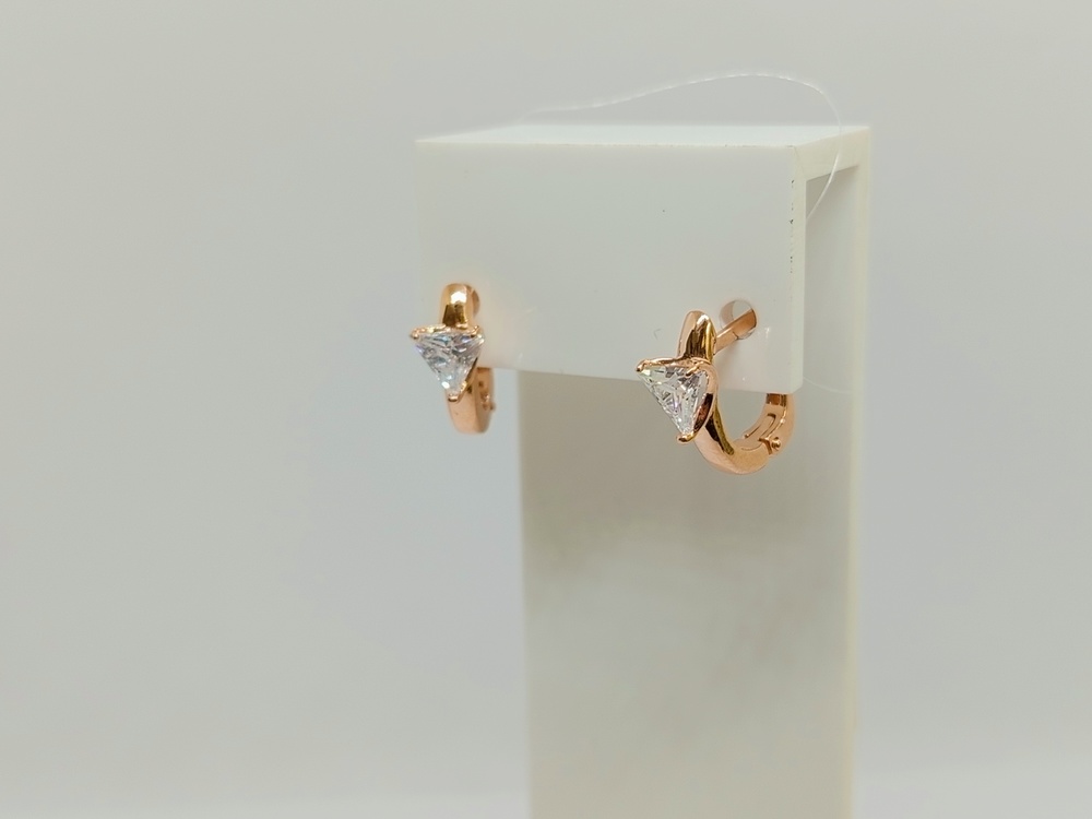 СЕРЬГИ С КАМНЕМ (Au 585)