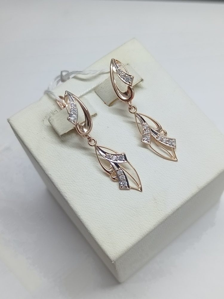 СЕРЬГИ С КАМНЯМИ (Au 585)