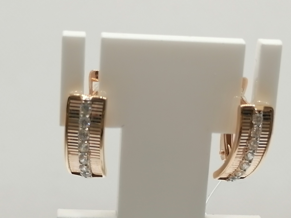 СЕРЬГИ С КАМНЯМИ (Au 585)