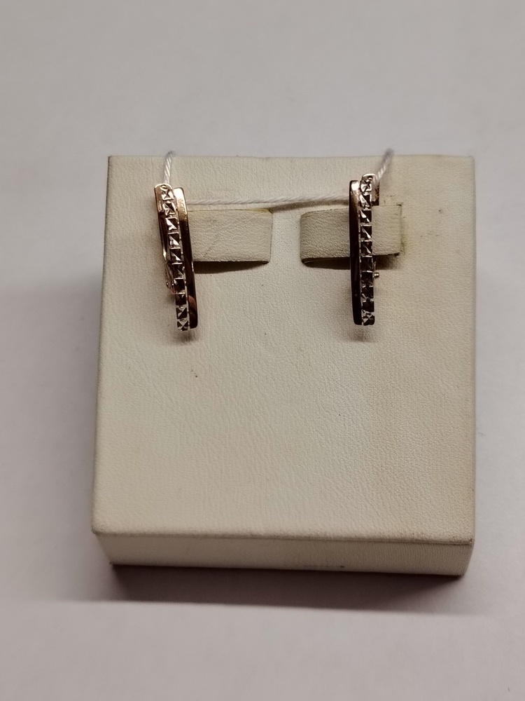 СБКМ585 СЕРЬГИ БЕЗ КАМНЯ (Au 585)