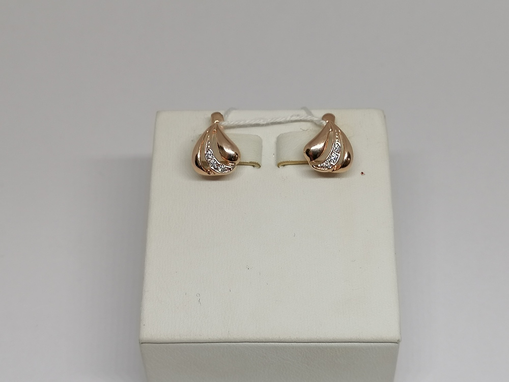 СКМИ585 СЕРЬГИ С КАМНЯМИ (Au 585)