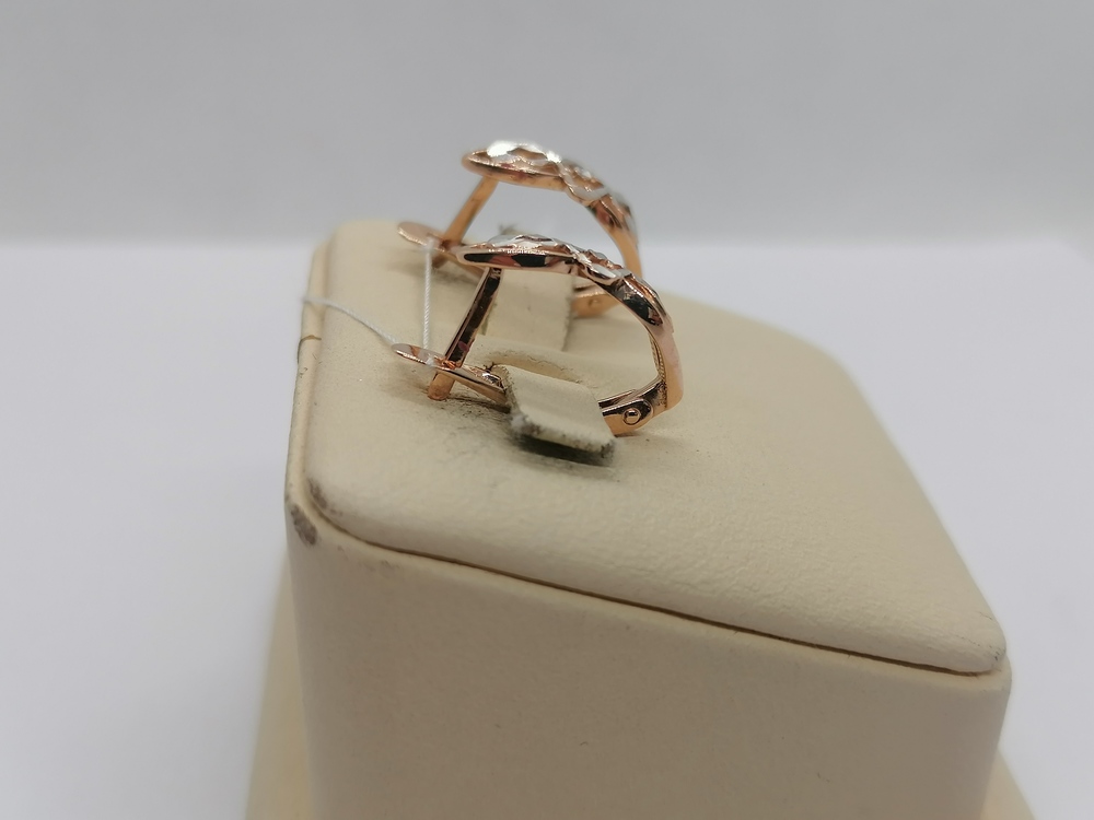 СБКМ585 СЕРЬГИ БЕЗ КАМНЯ (Au 585)