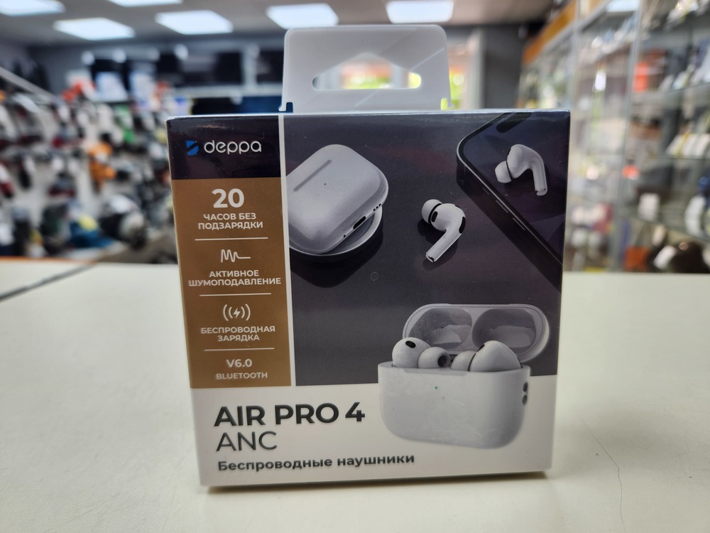 Наушники беспроводные Deppa 44231 Air Pro 4 ANC