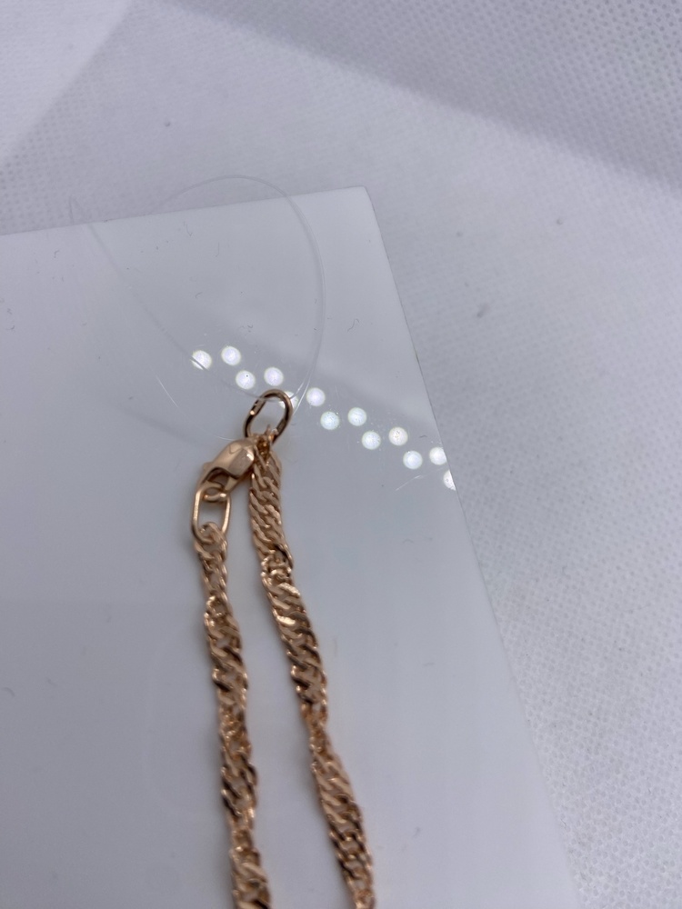 ЦЕПЬ ПУСТОТЕЛАЯ Сингапур (Au 585)