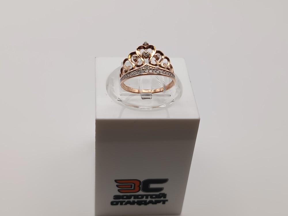 КОЛЬЦО С КАМНЯМИ (Au 585)