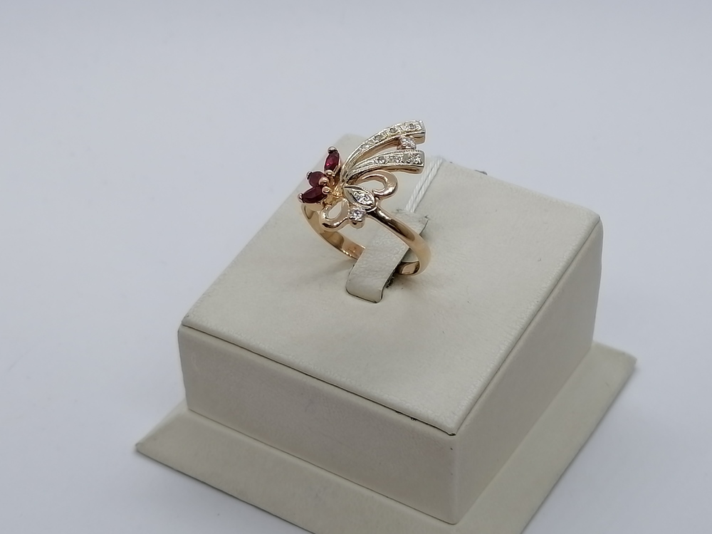 КОЛКМИ585 КОЛЬЦО С КАМНЯМИ (Au 585) КОЛКМИ585 КОЛЬЦО С КАМНЯМИ (Au 585)
